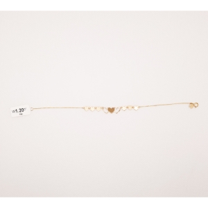 دستبند طلای 18 عیار مدل لیزری کد 85