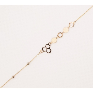  دستبند طلای 18 عیار مدل لیزری کد 101