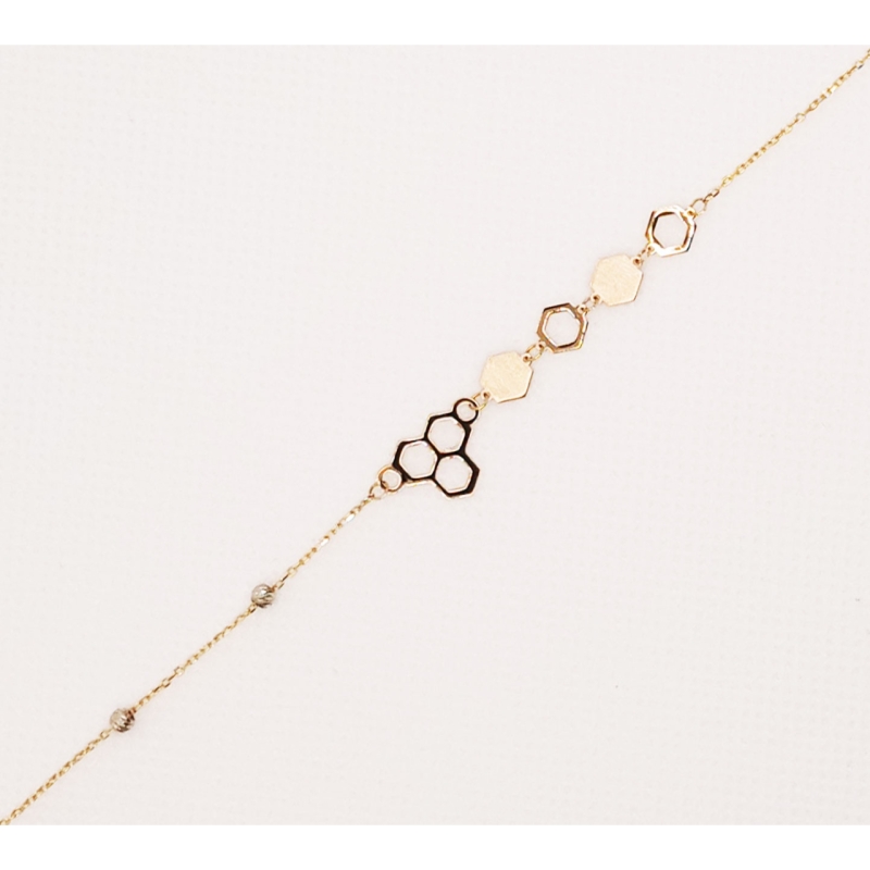  دستبند طلای 18 عیار مدل لیزری کد 101