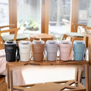 تراول ماگ سیتارایوری مدل coffee دوحالته بنددار گنجایش 360 میل