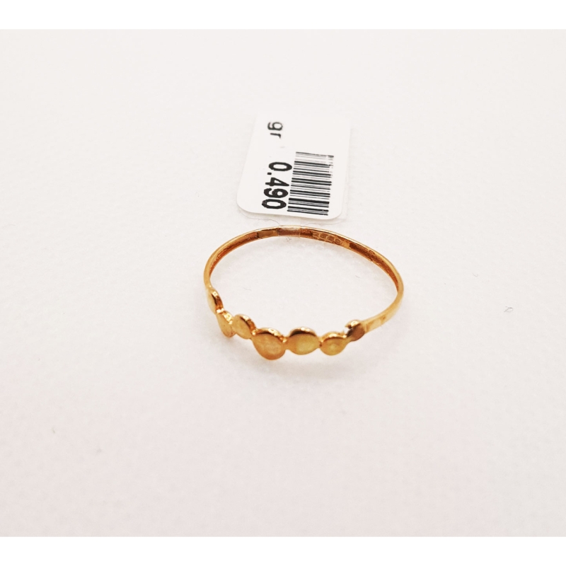 انگشتر طلای ۱۸ عیار مدل مینیمال کد 17 سایز 54