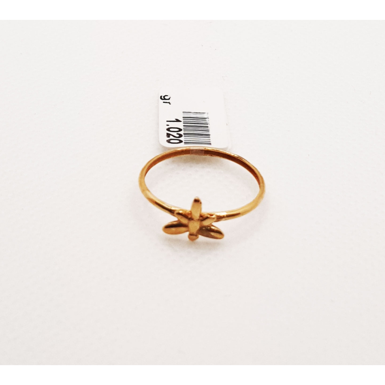 انگشتر طلای ۱۸ عیار مدل مینیمال کد 27 سایز 55