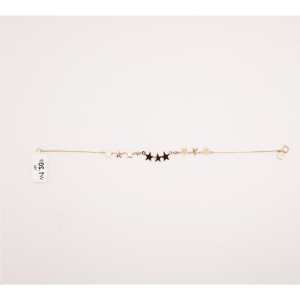  دستبند طلای 18 عیار مدل لیزری کد 104