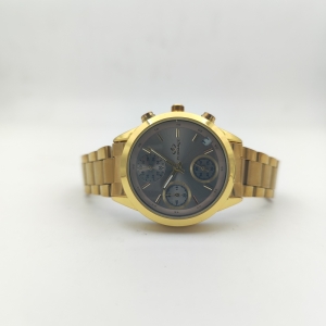 ساعت مچی عقربه ای ست زنانه و مردانه الگانس مدل Gold-silv3