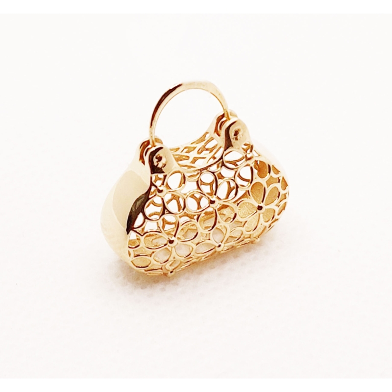 آویز گردنبند طلا 18 عیار زنانه مدل گیفت گلد کد 1