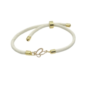 دستبند طلای 18 عیار بند ابریشمی کد DP153