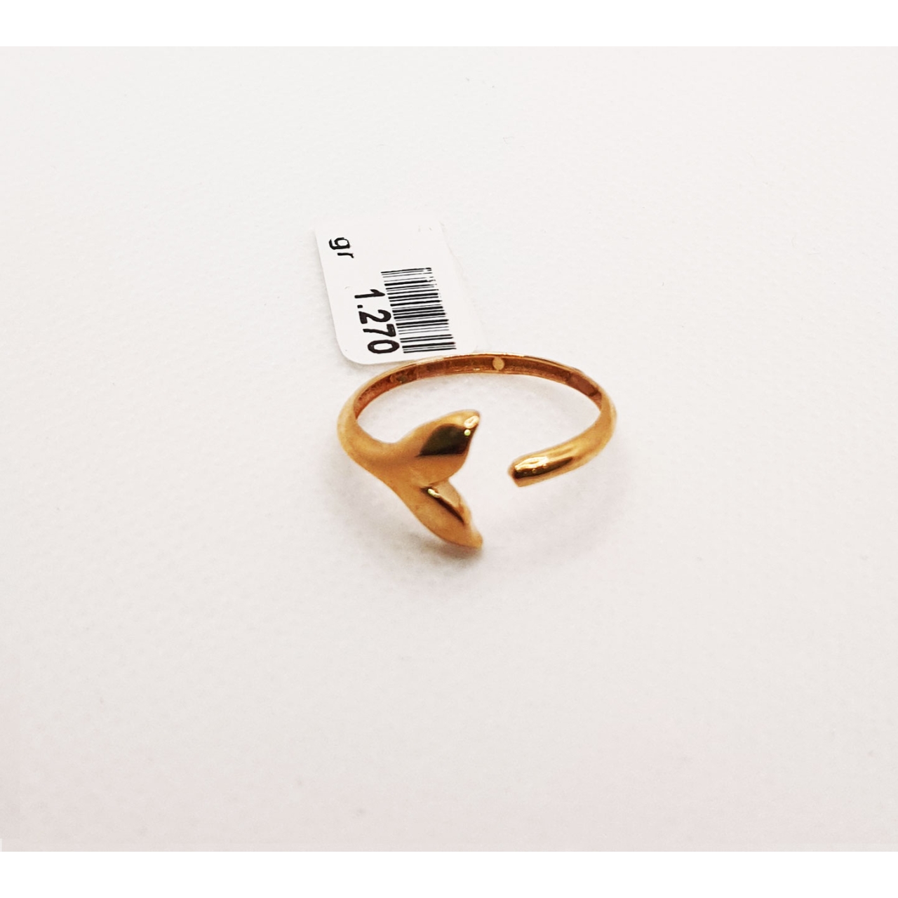  انگشتر طلای ۱۸ عیار مدل مینیمال کد 51 سایز 55