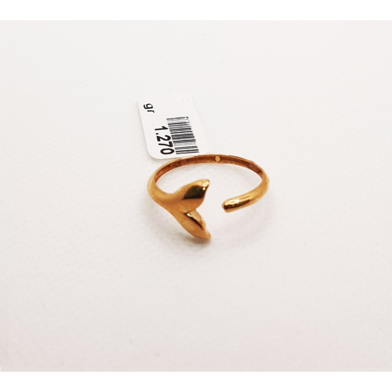  انگشتر طلای ۱۸ عیار مدل مینیمال کد 51 سایز 55