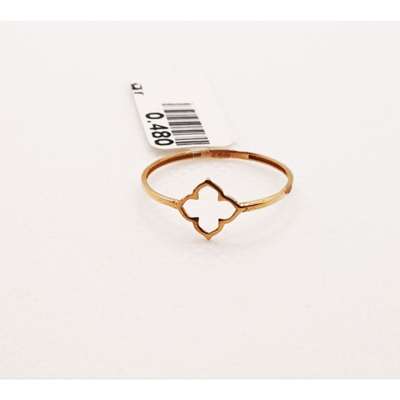 انگشتر طلای ۱۸ عیار مدل مینیمال کد 20