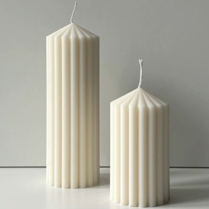 شمع استوانه شیاردار بزرگ