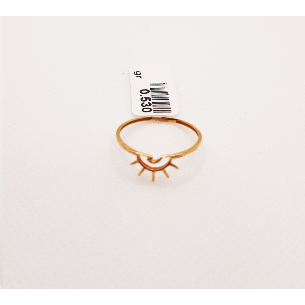  انگشتر طلای ۱۸ عیار مدل مینیمال کد 53 سایز 53