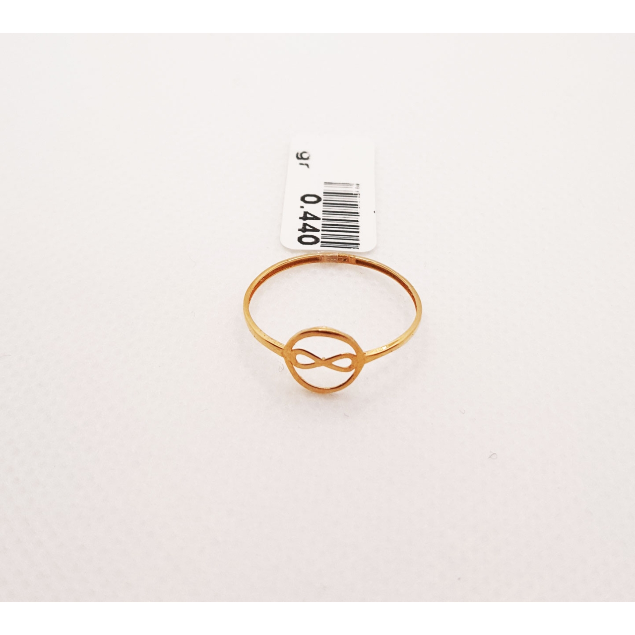 انگشتر طلای ۱۸ عیار مدل مینیمال کد 34 سایز 55