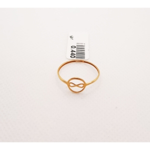 انگشتر طلای ۱۸ عیار مدل مینیمال کد 34 سایز 55