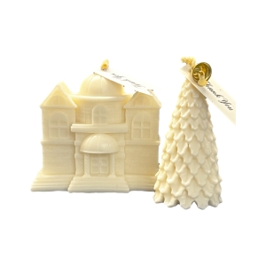 شمع مدل  خانه و کاج مجموعه 2 عددی