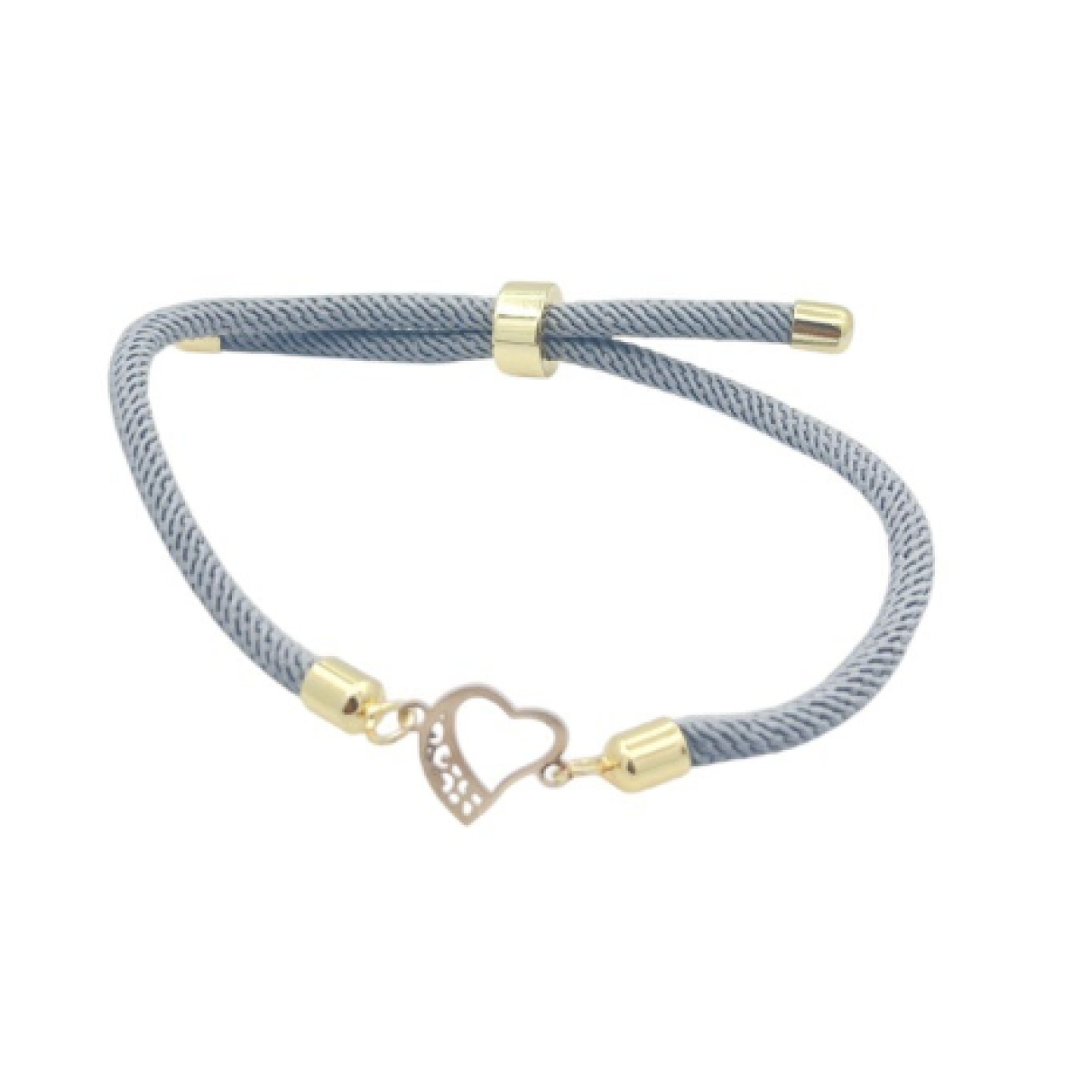 دستبند طلای 18 عیار بند ابریشمی کد DP157