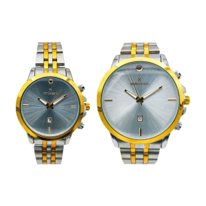 ساعت مچی عقربه ای  ست مردانه و زنانه رومانسون مدل RO1012