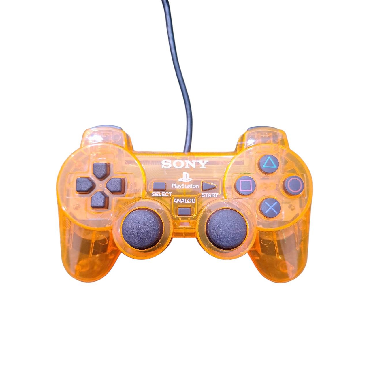 دسته بازی پلی استیشن 2 مدل شیشه ای نارنجی