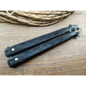 چاقو سفری پروانه ای مدل اژدها