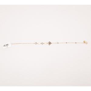 دستبند طلای 18 عیار مدل لیزری کد 84