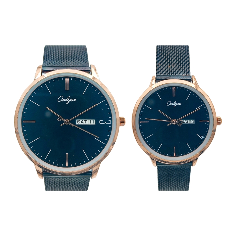 ساعت مچی عقربه ای ست مردانه و زنانه اونلیو مدل you-3