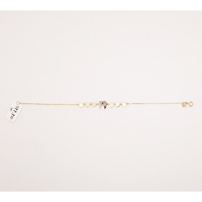  دستبند طلای 18 عیار مدل لیزری کد 93