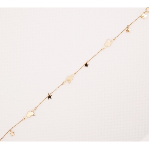  دستبند طلای 18 عیار مدل لیزری کد 100