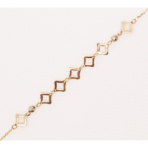  دستبند طلای 18 عیار مدل لیزری کد 96