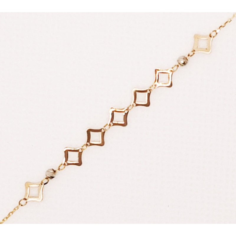  دستبند طلای 18 عیار مدل لیزری کد 96