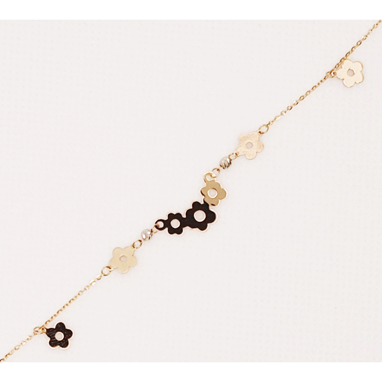  دستبند طلای 18 عیار مدل لیزری کد 87