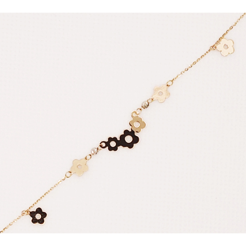  دستبند طلای 18 عیار مدل لیزری کد 87