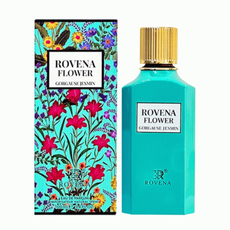 ادکلن زنانه روونا مدل فلاور گورجس جاسمین رایحه گوچی فلورا گورجس جاسمین حجم ۱۰۰ میل
