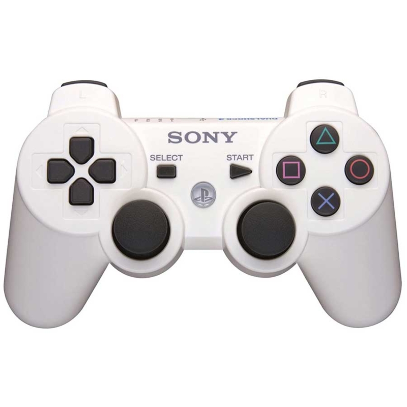 دسته بازی پلی استیشن 3 وایرلس رنگ سفید DUALSHOCK PS3