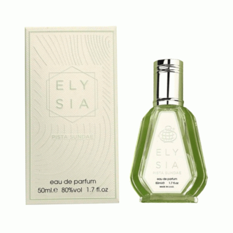 ادکلن زنانه مردانه فراگرنس ورد مدل الیسیا پیستا ساندای رایحه کایالی یام پیستاچیو جلاتو حجم ۵۰ میل