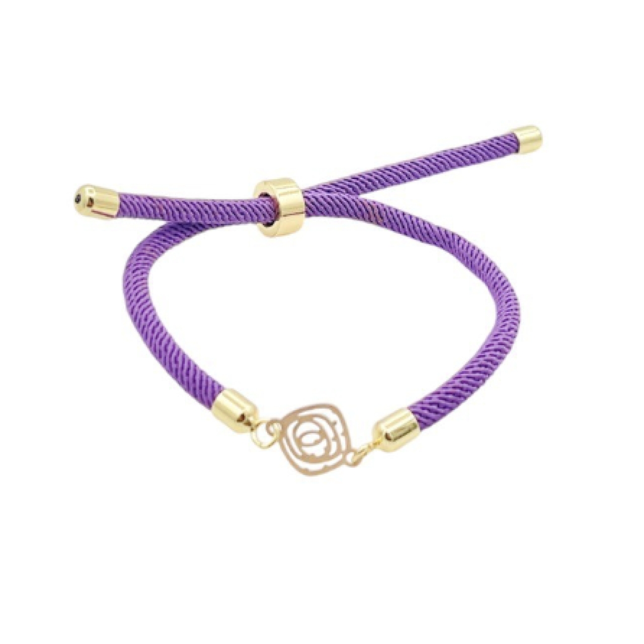 دستبند طلای 18 عیار بند ابریشمی کد DP170