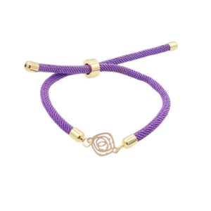 دستبند طلای 18 عیار بند ابریشمی کد DP170