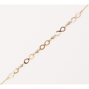 دستبند طلای 18 عیار مدل لیزری کد 83