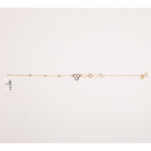  دستبند طلای 18 عیار مدل لیزری کد 101