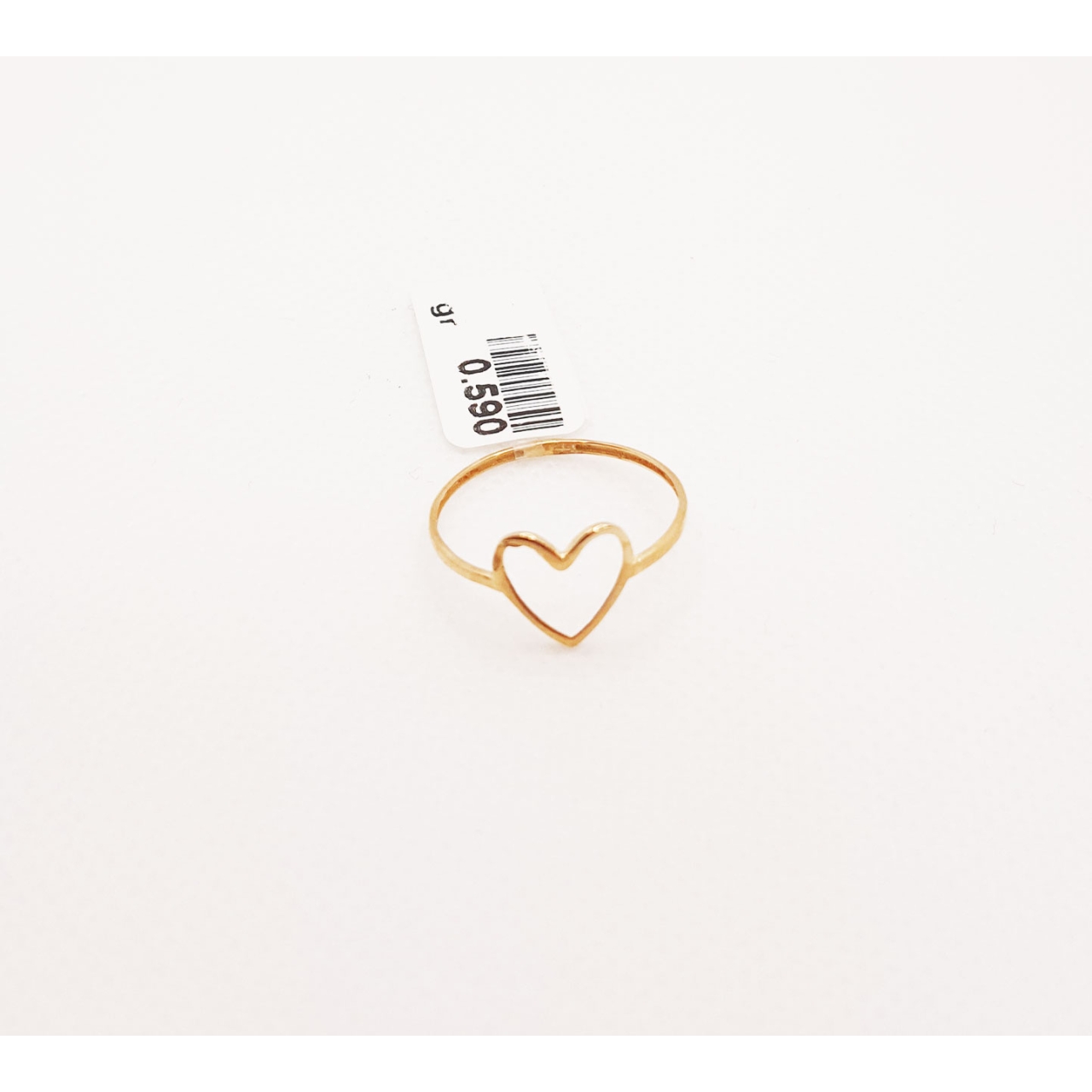  انگشتر طلای ۱۸ عیار مدل مینیمال کد 40 سایز 55