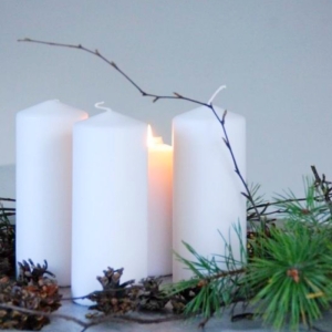 شمع مدل استوانه مدادی ساده 