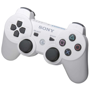 دسته بازی پلی استیشن 3 وایرلس رنگ سفید DUALSHOCK PS3