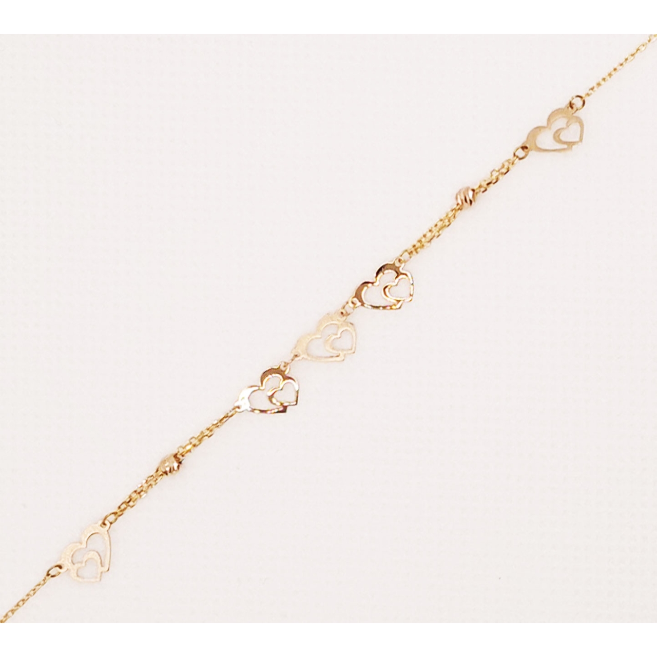  دستبند طلای 18 عیار مدل لیزری کد 103