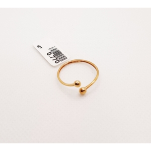 انگشتر طلای ۱۸ عیار مدل مینیمال کد 30 سایز 55