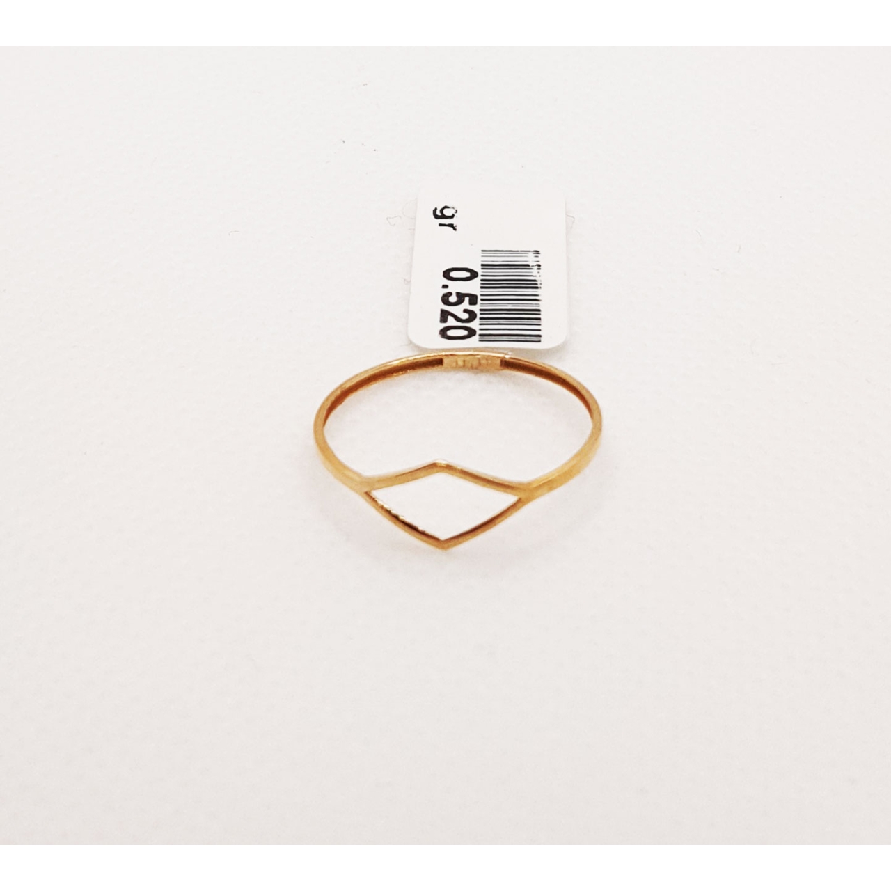 انگشتر طلای ۱۸ عیار مدل مینیمال کد 32 سایز 54