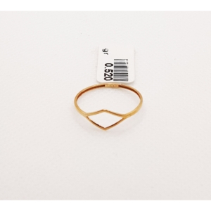 انگشتر طلای ۱۸ عیار مدل مینیمال کد 32 سایز 54