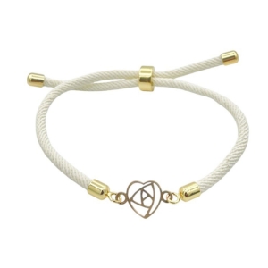 دستبند طلای 18 عیار بند ابریشمی کد DP178