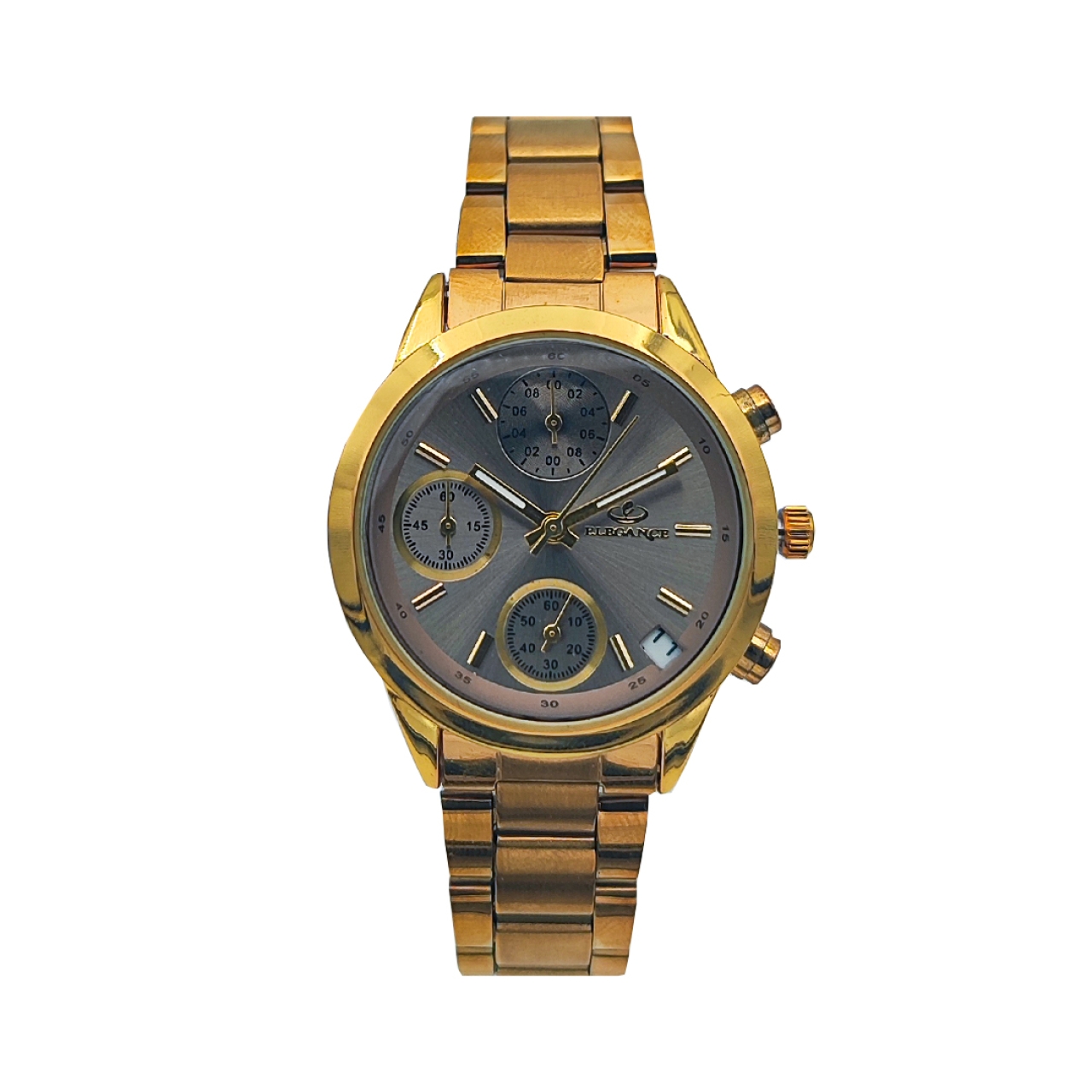 ساعت مچی عقربه ای زنانه الگانس مدل Gold-silv2