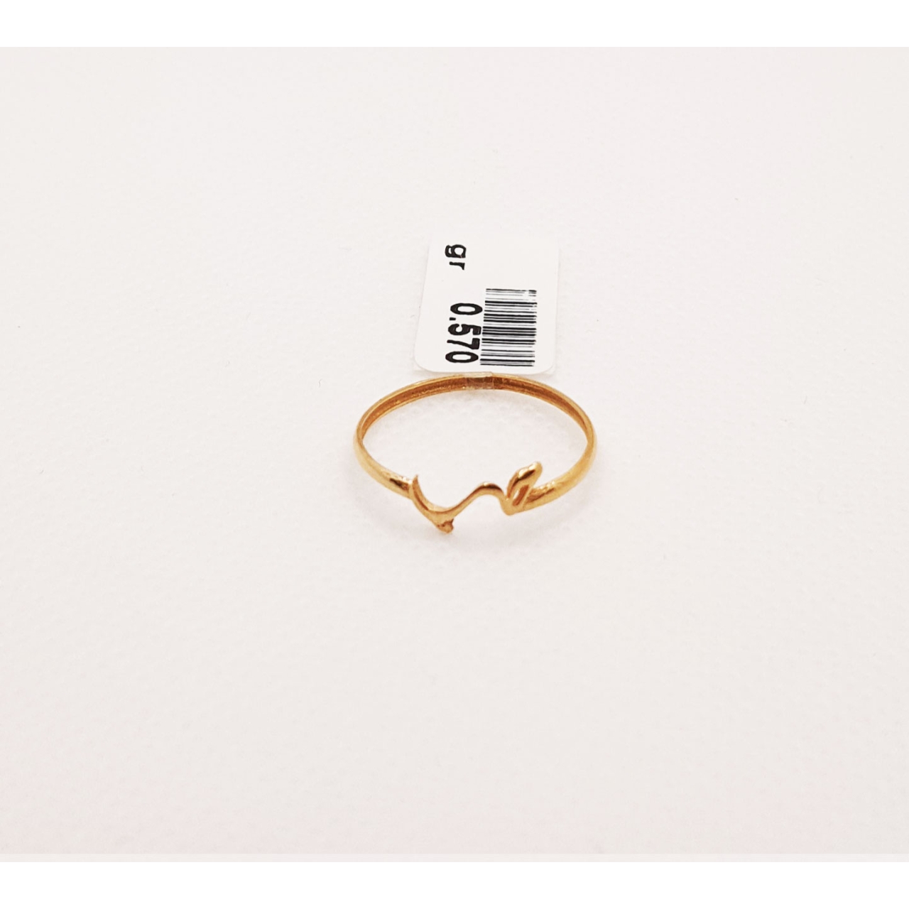  انگشتر طلای ۱۸ عیار مدل مینیمال کد 42 سایز 53