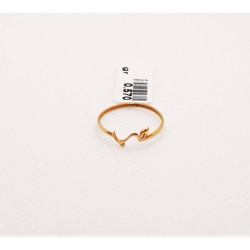  انگشتر طلای ۱۸ عیار مدل مینیمال کد 42 سایز 53