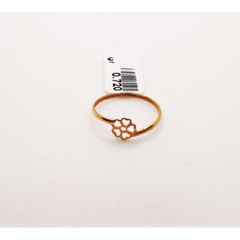  انگشتر طلای ۱۸ عیار مدل مینیمال کد 49 سایز 52