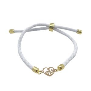 دستبند طلای 18 عیار بند ابریشمی کد DP160